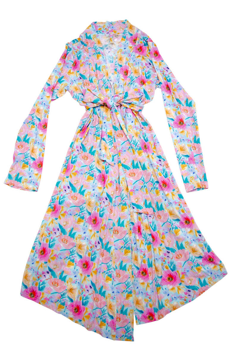 Amazon Momo Robe Sunlit Poppy | Bamboo Knit Mommy Robe